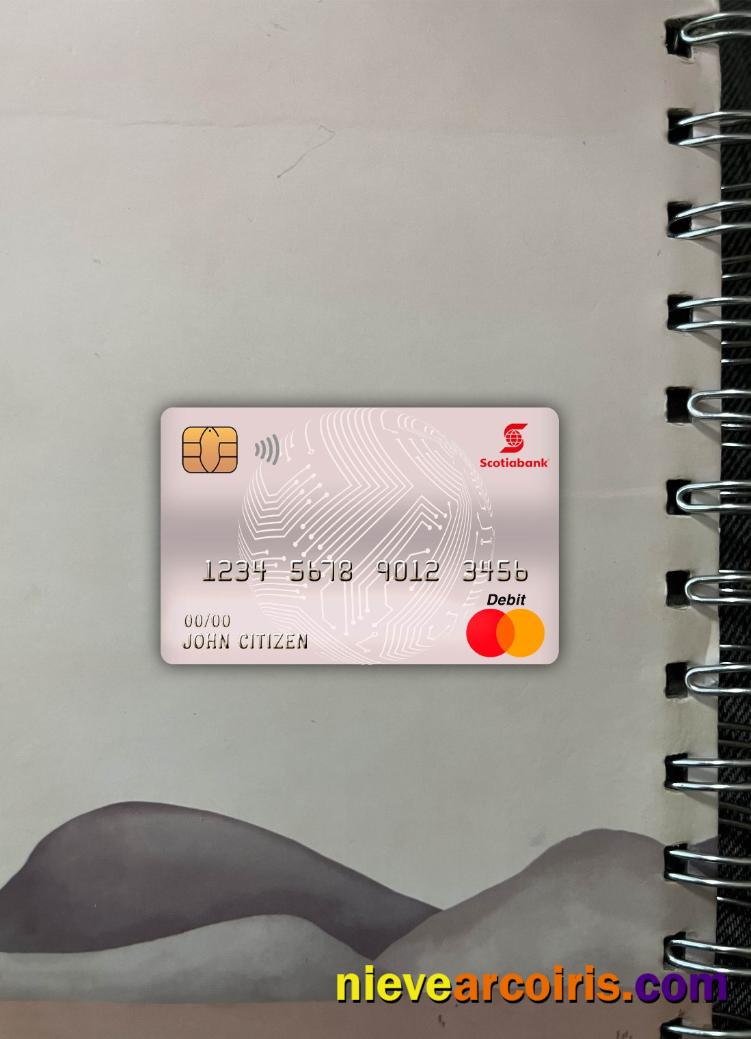 Chile Scotiabank master debit card photolook